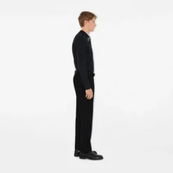Long-sleeve Cotton Polo Shirt