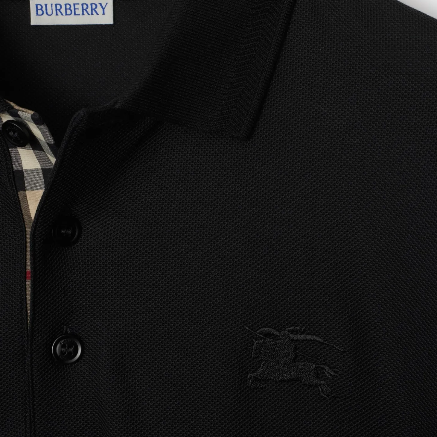 Long-sleeve Cotton Polo Shirt