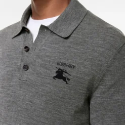 Long-sleeve Knight Wool Polo Shirt