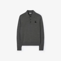 Long-sleeve Knight Wool Polo Shirt