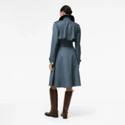 Long Tropical Gabardine Pembury Trench Coat