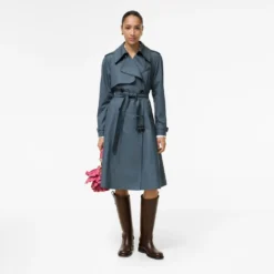 Long Tropical Gabardine Pembury Trench Coat