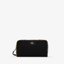 Medium Check Trim Travel Pouch