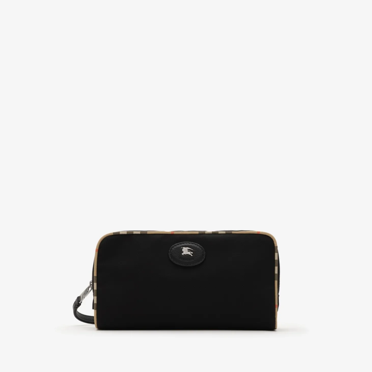 Medium Check Trim Travel Pouch