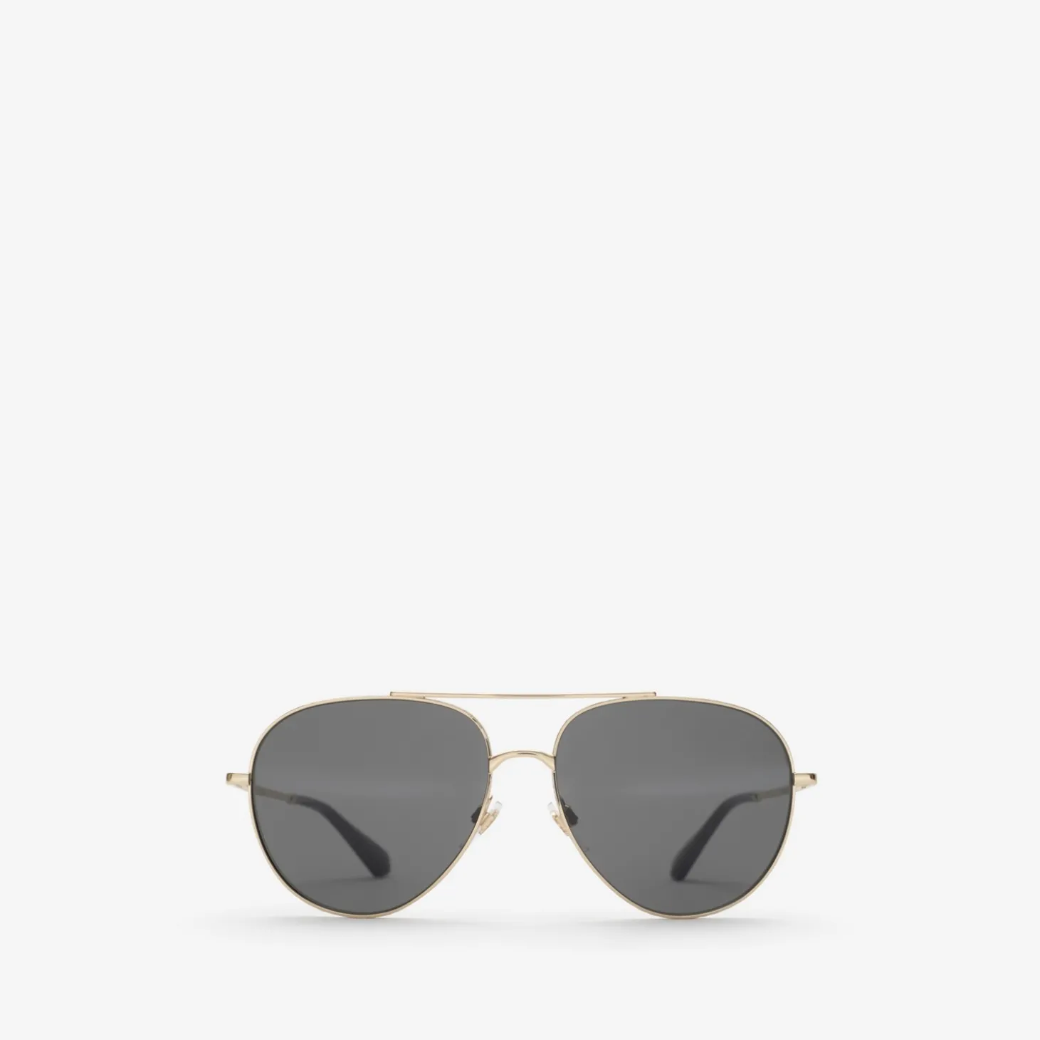 Metal Check Aviator Sunglasses