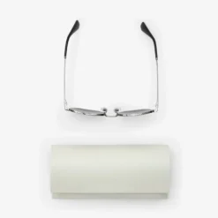 Metal Check Square Sunglasses
