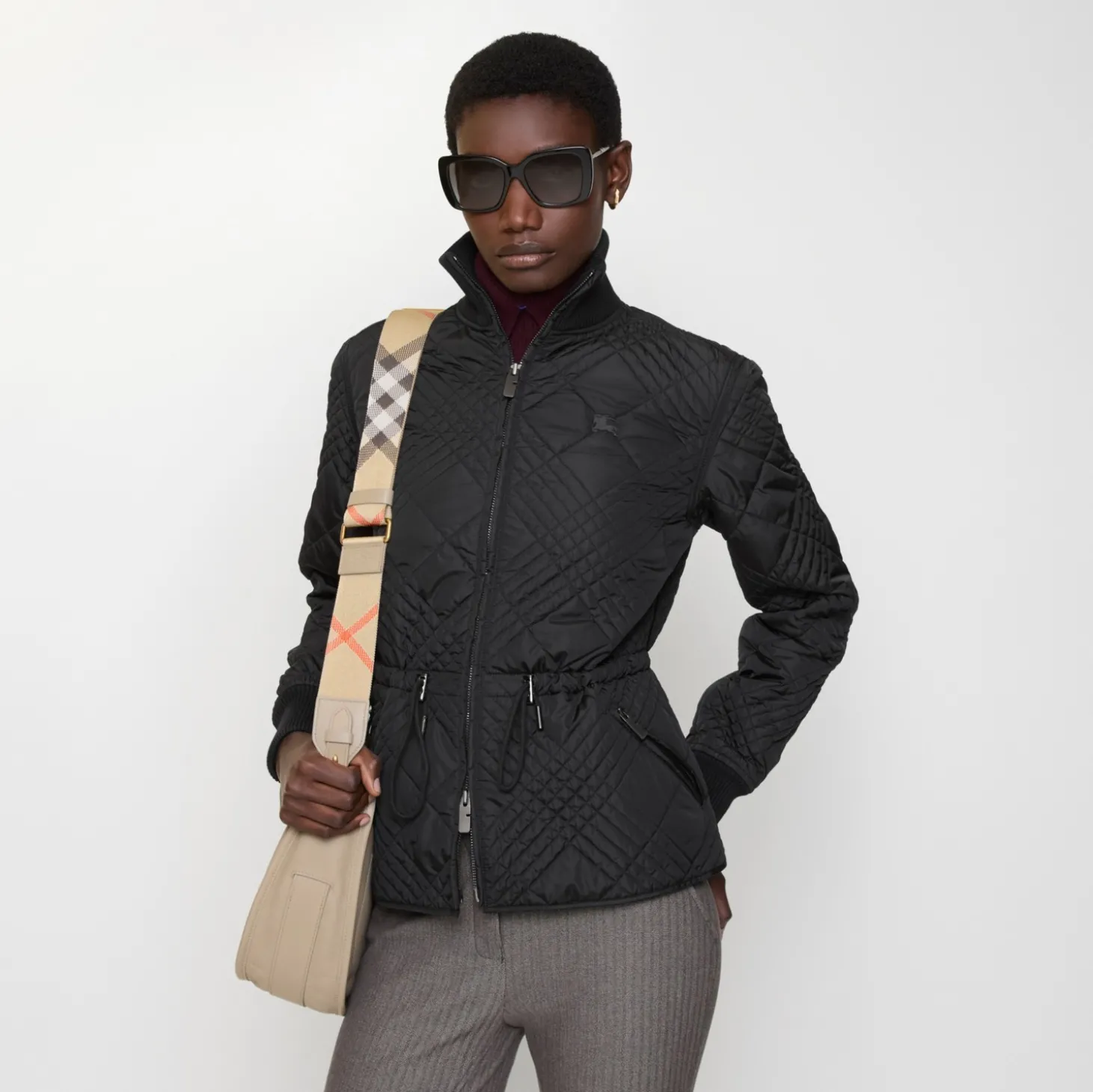 Micro Check-stitch Nylon Wakerley Jacket