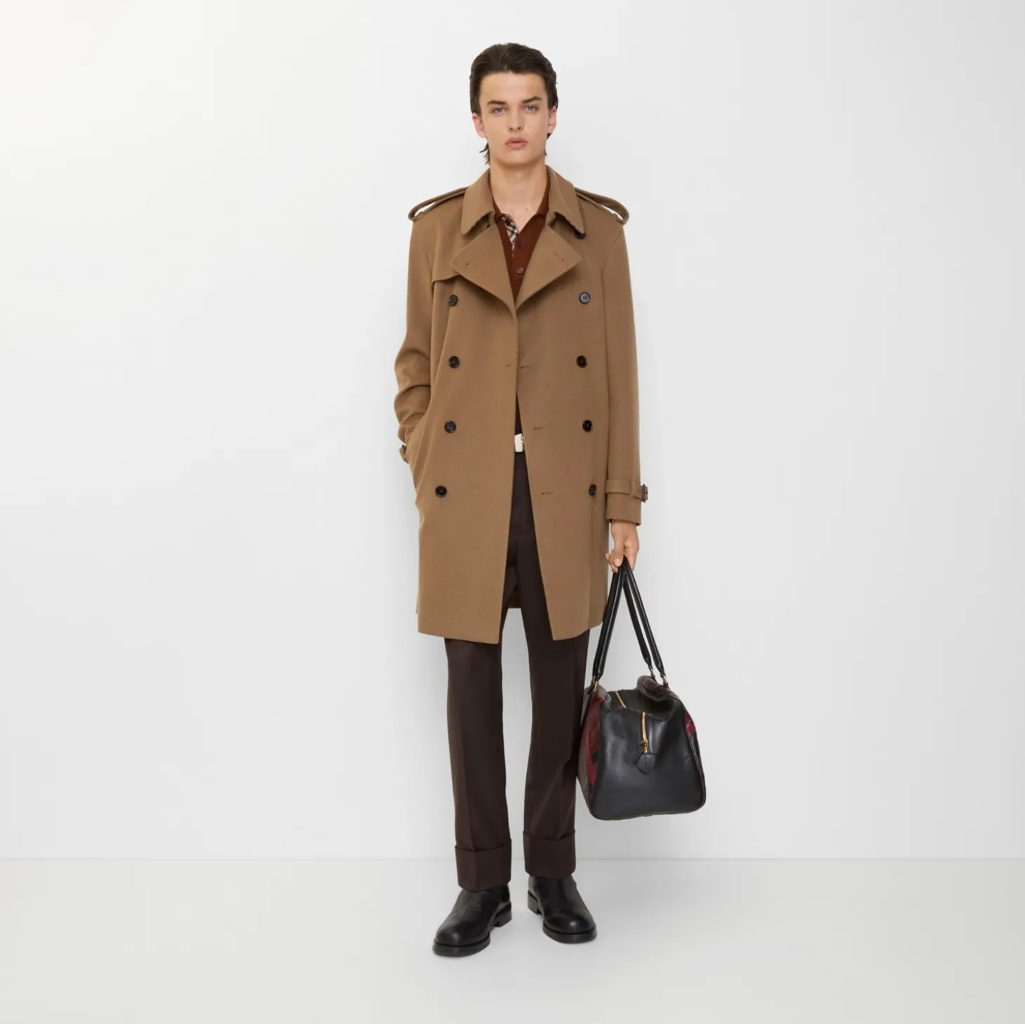 Mid-length Cashmere Hastings Trench Coat