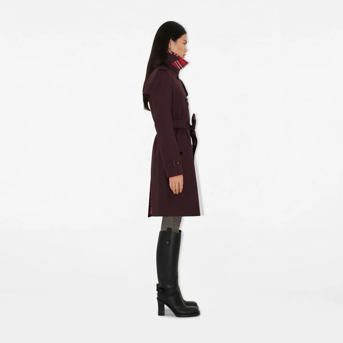 Mid-length Gabardine Kensington Trench Coat