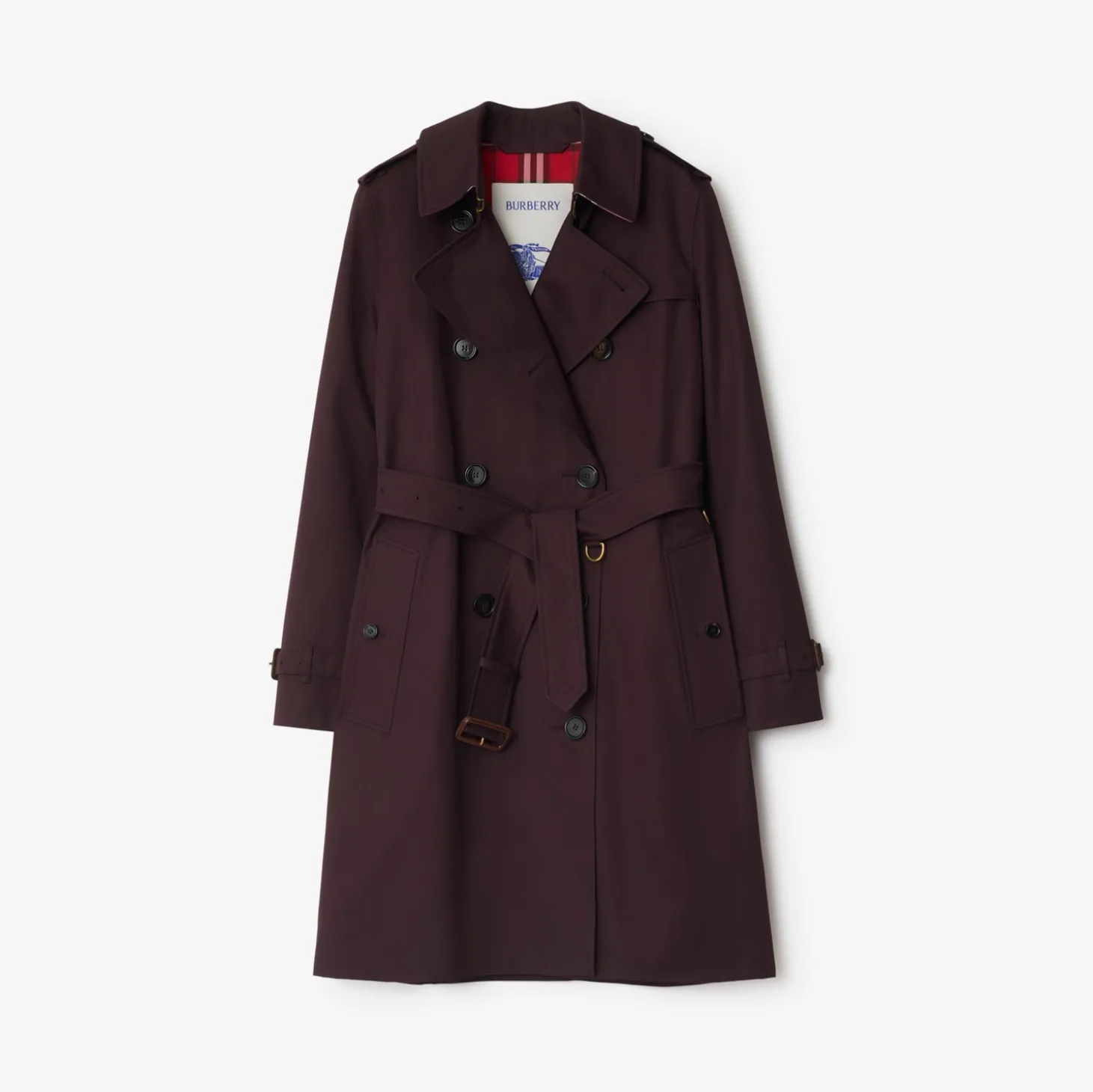 Mid-length Gabardine Kensington Trench Coat