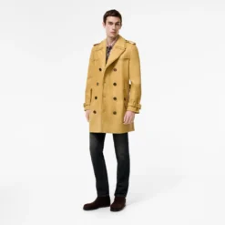 Mid-length Leather Leverton Trench Coat