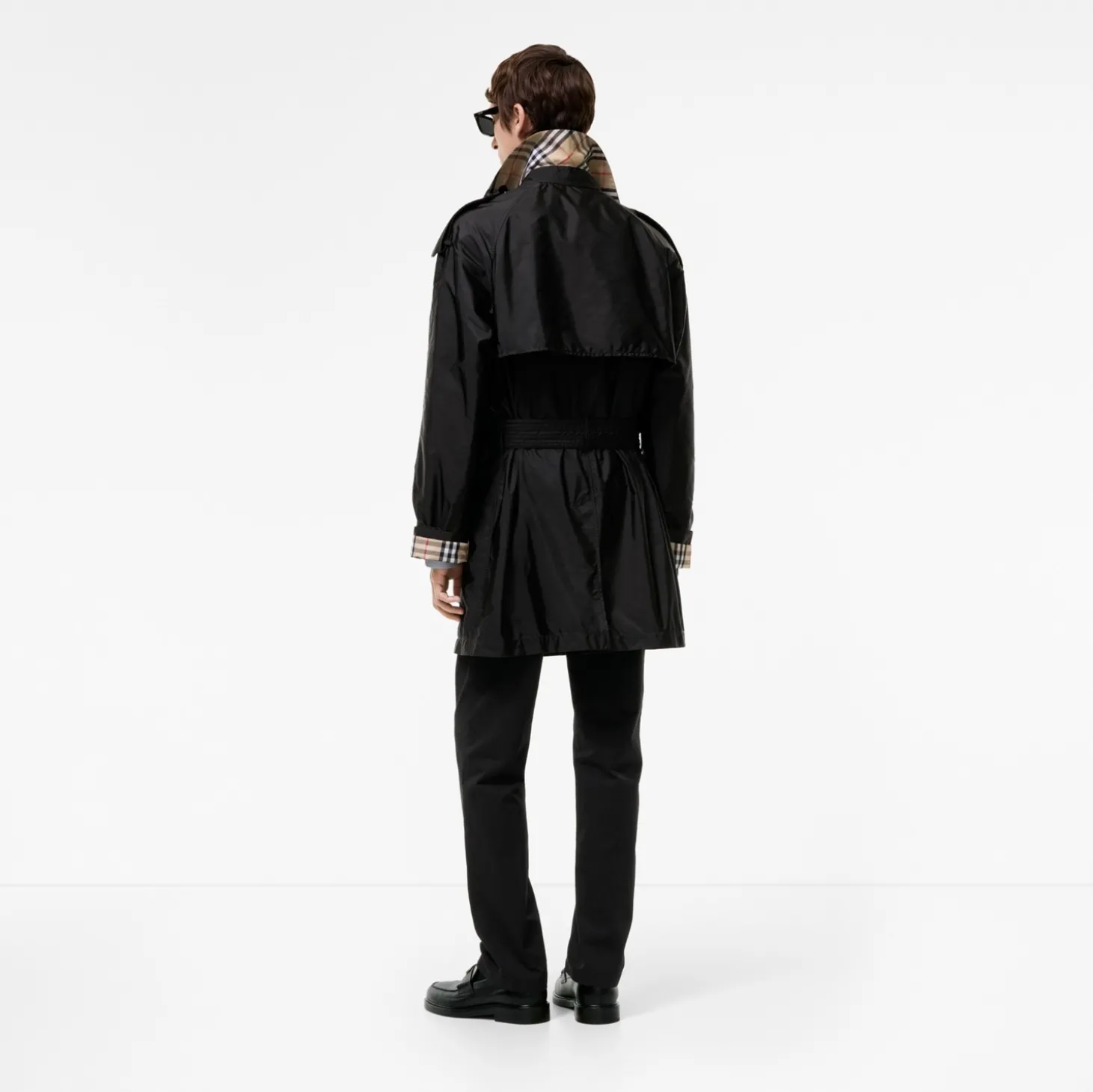 Mid-length Nylon Leadenham Trench Coat