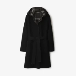 Mid-length Reversible Wool Car Coat