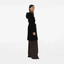 Mid-length Reversible Wool Car Coat