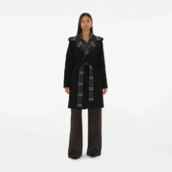 Mid-length Reversible Wool Car Coat