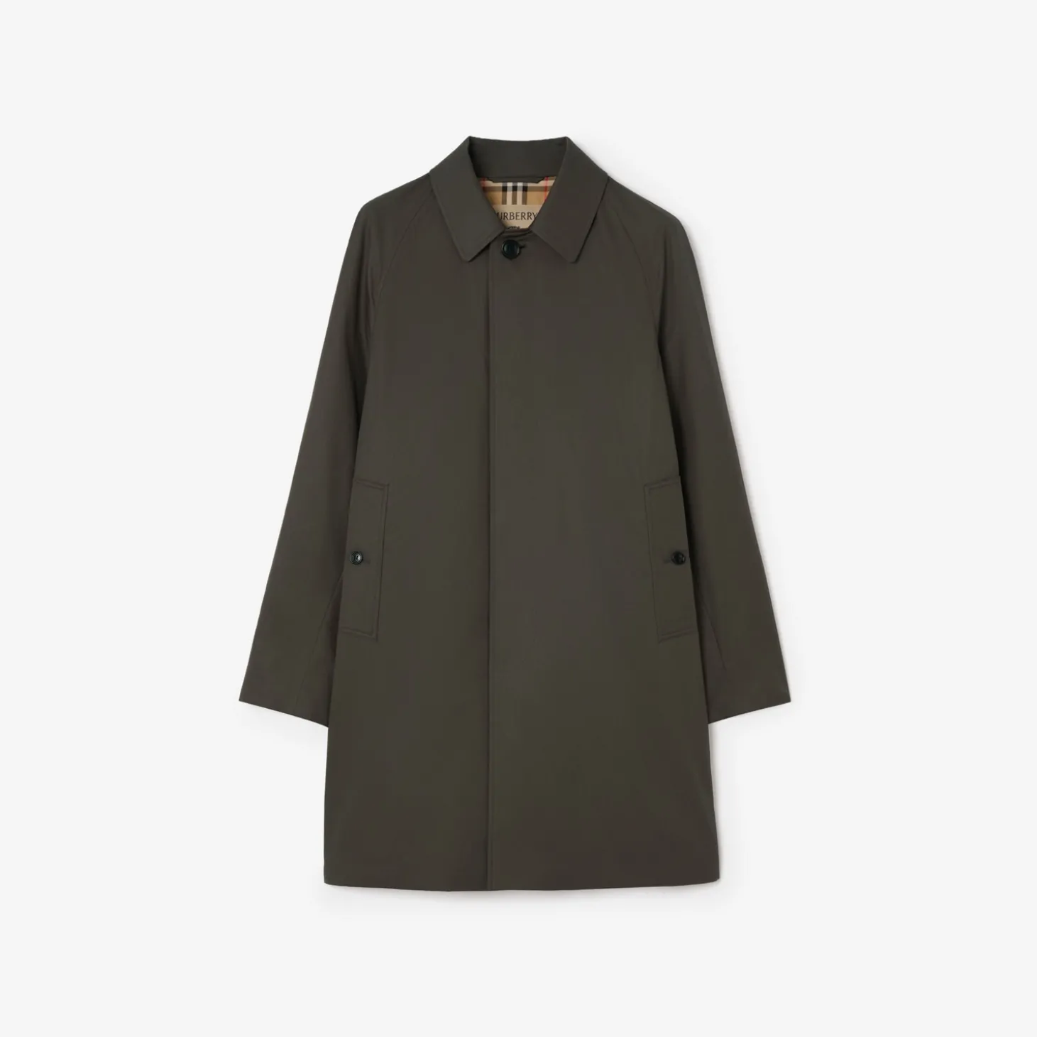 Mid-length Tropical Gabardine Camden Car Coat