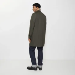 Mid-length Tropical Gabardine Camden Car Coat
