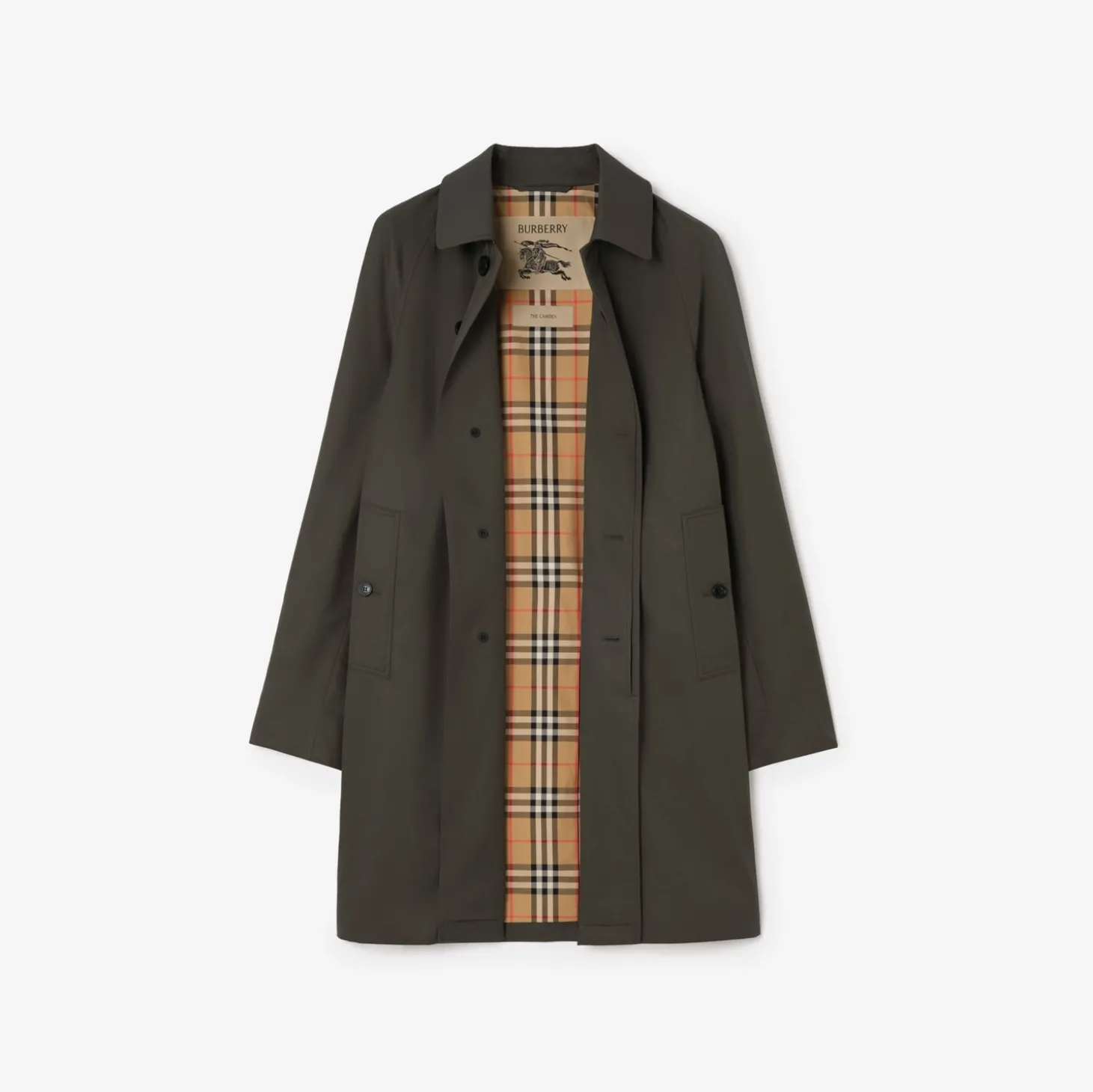 Mid-length Tropical Gabardine Camden Car Coat