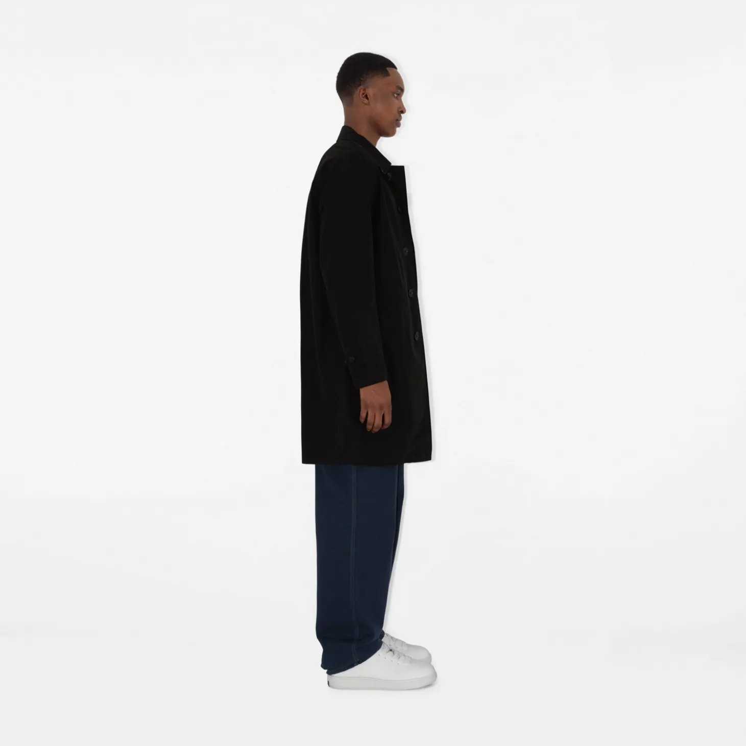 Mid-length Tropical Gabardine Camden Car Coat