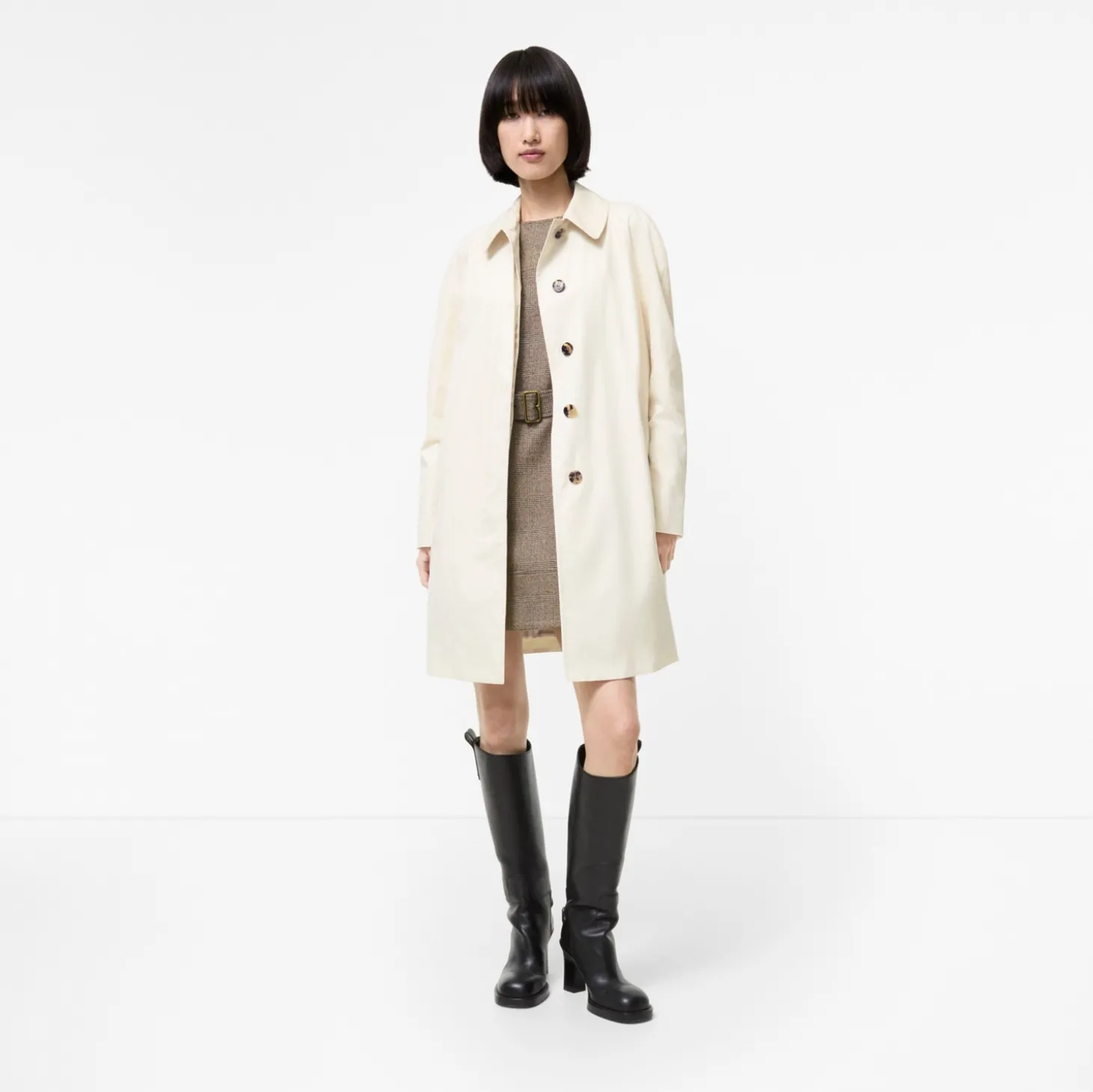 Mid-length Tropical Gabardine Tickhill Car Coat