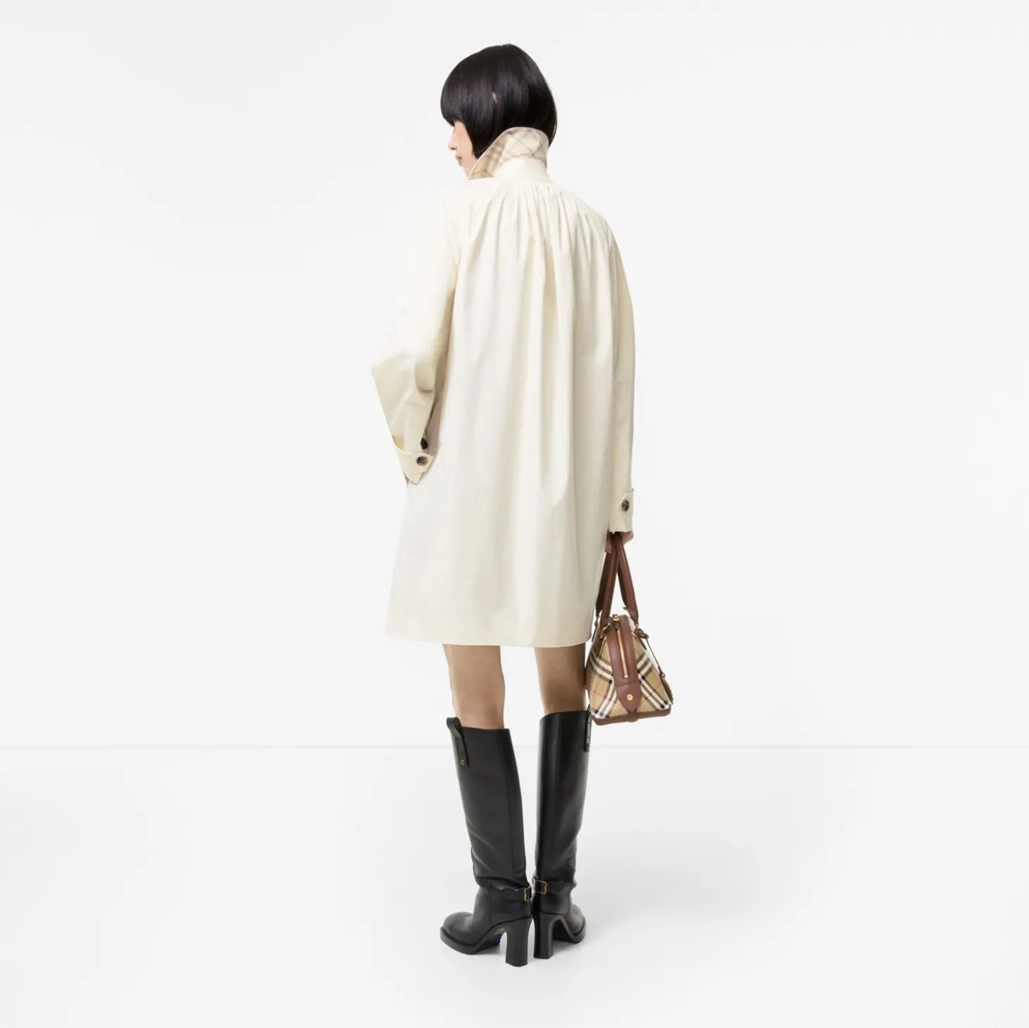 Mid-length Tropical Gabardine Tickhill Car Coat
