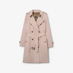 Mid-length Tropical Gabardine Kensington Trench Coat