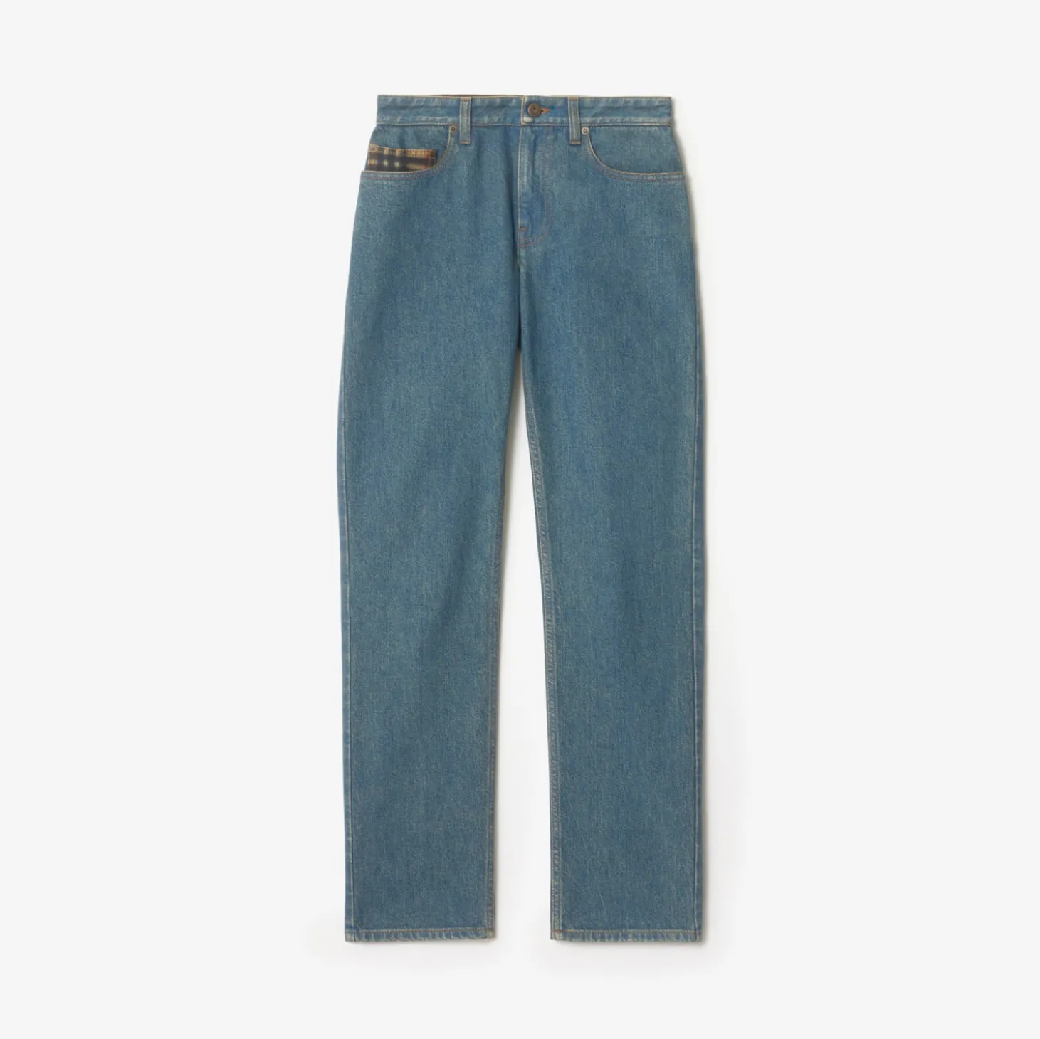 Mid-rise Straight Jeans