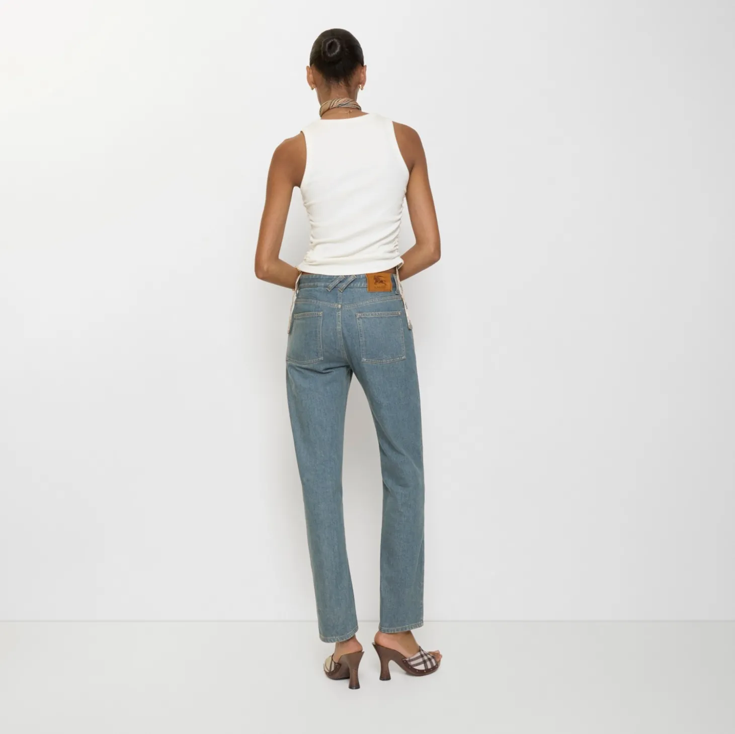 Mid-rise Straight Jeans