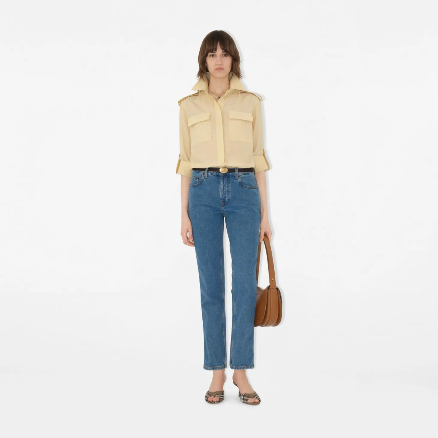 Mid-rise Straight Jeans