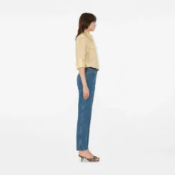 Mid-rise Straight Jeans