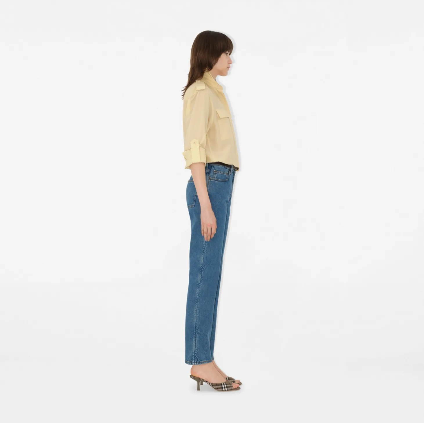 Mid-rise Straight Jeans