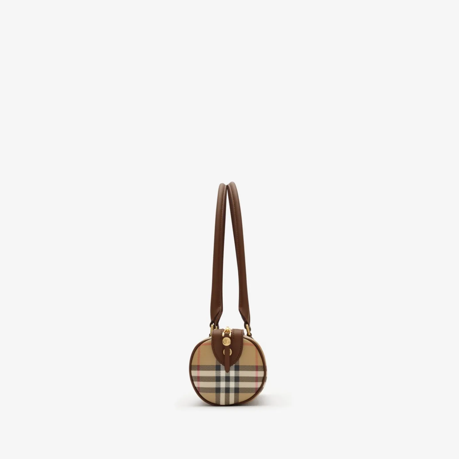 Mini Check Barrel Bag