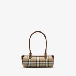 Mini Check Barrel Bag
