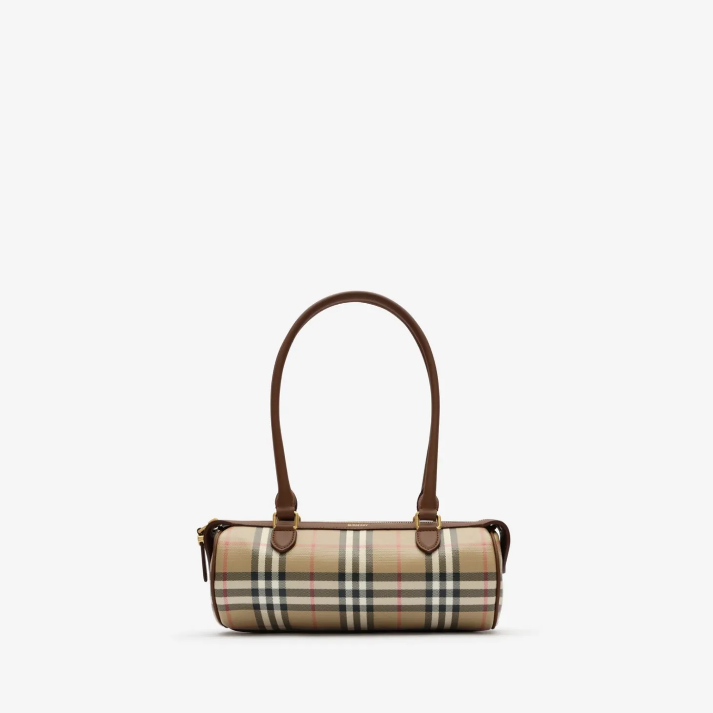 Mini Check Barrel Bag
