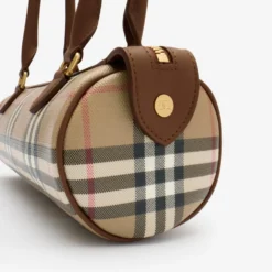 Mini Check Barrel Bag
