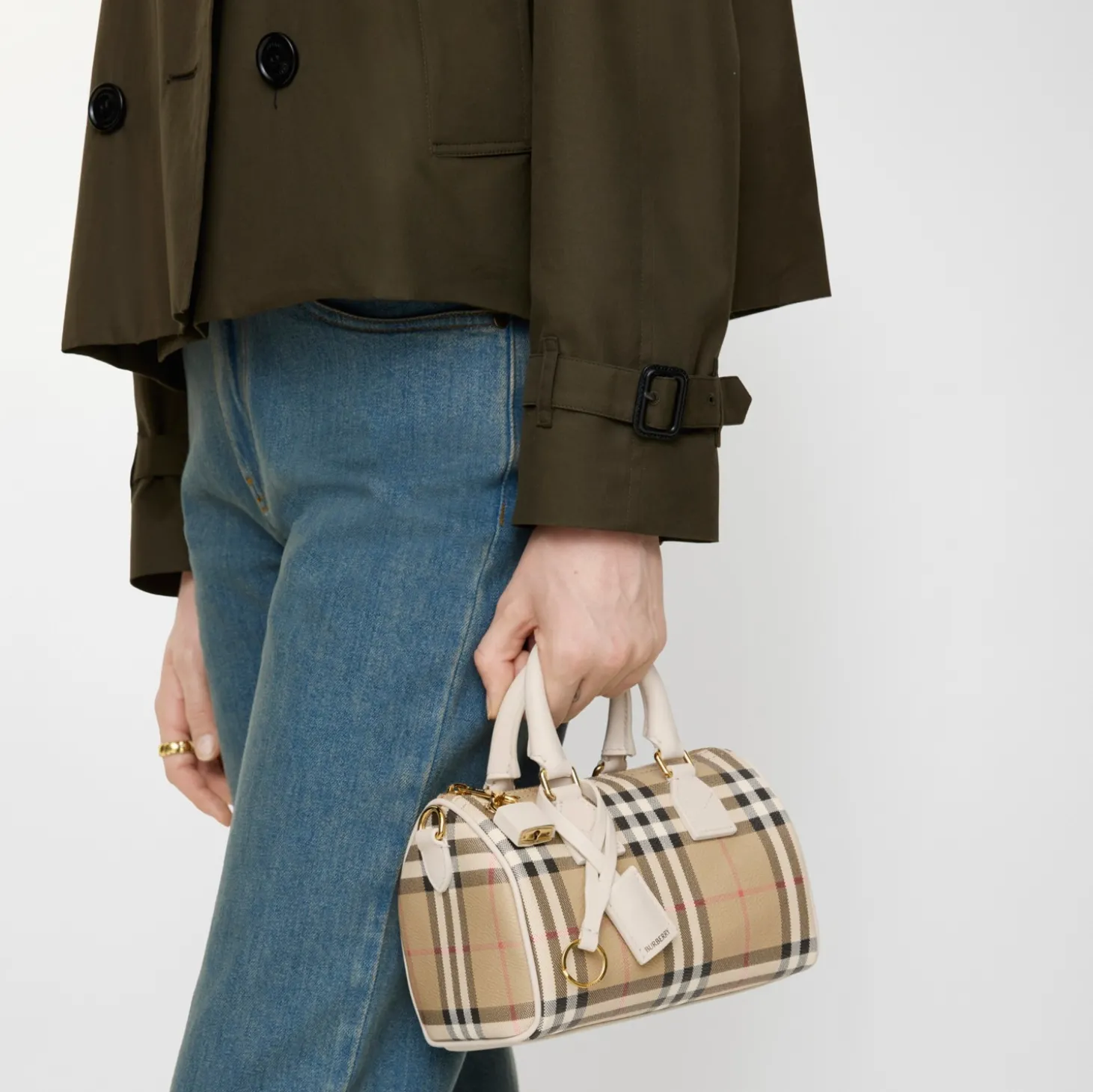 Mini Check Bowling Bag