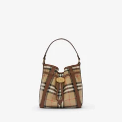 Mini Check Bucket Bag