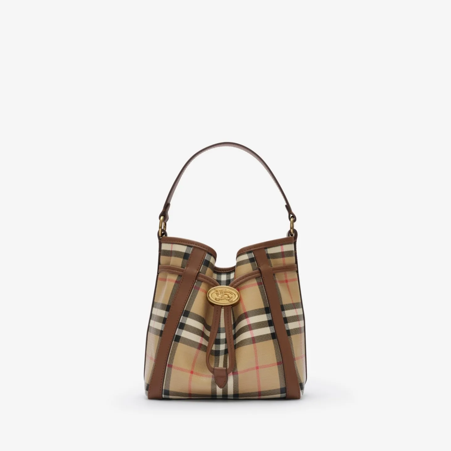 Mini Check Bucket Bag
