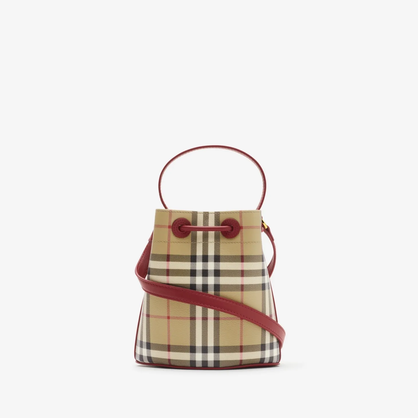 Mini Check Bucket Bag