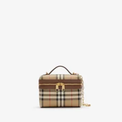Mini Check Vanity Bag
