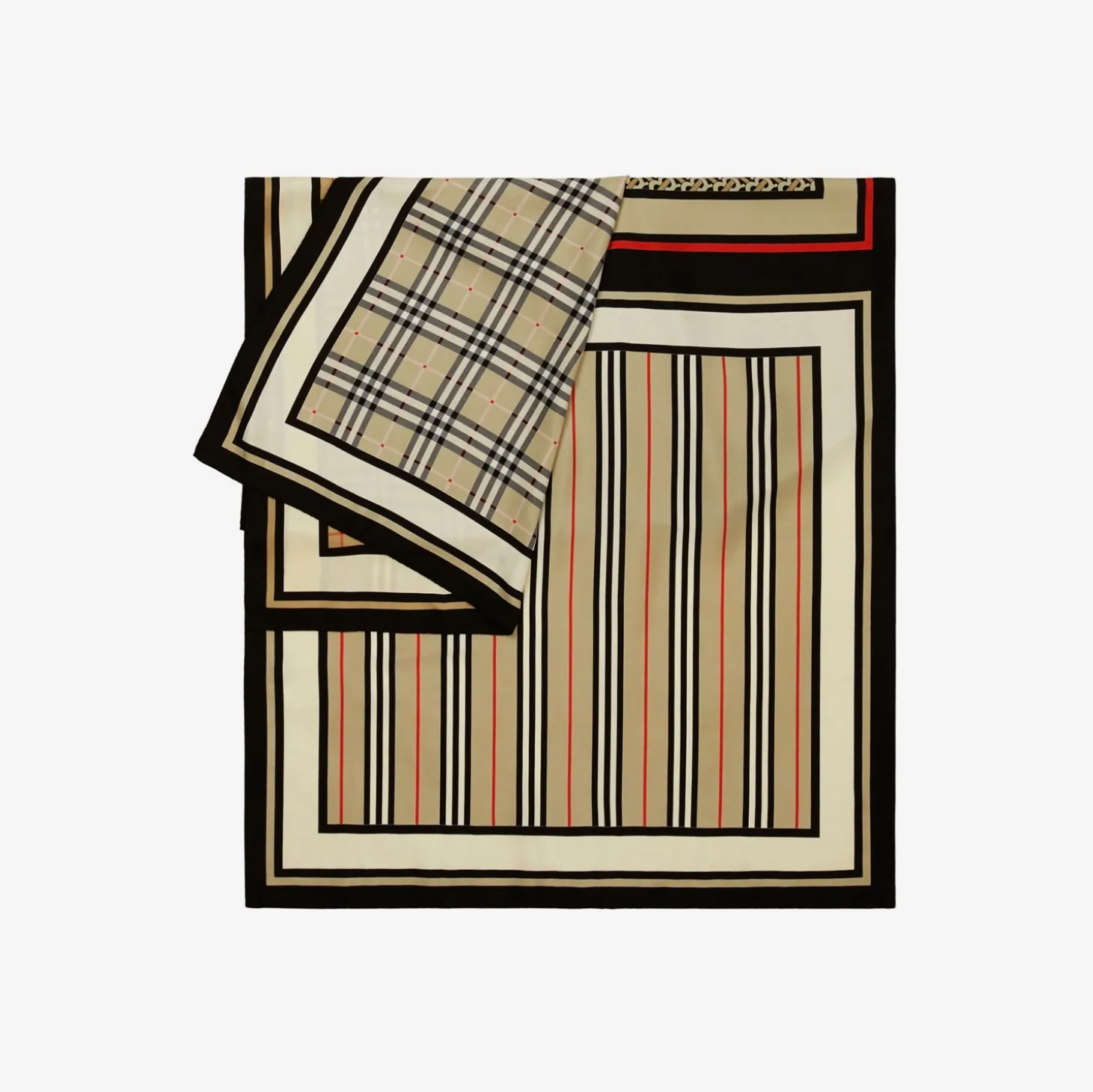 Montage Print Silk Scarf