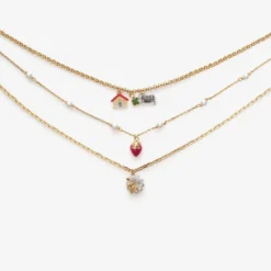Multi-layered Charm Necklace