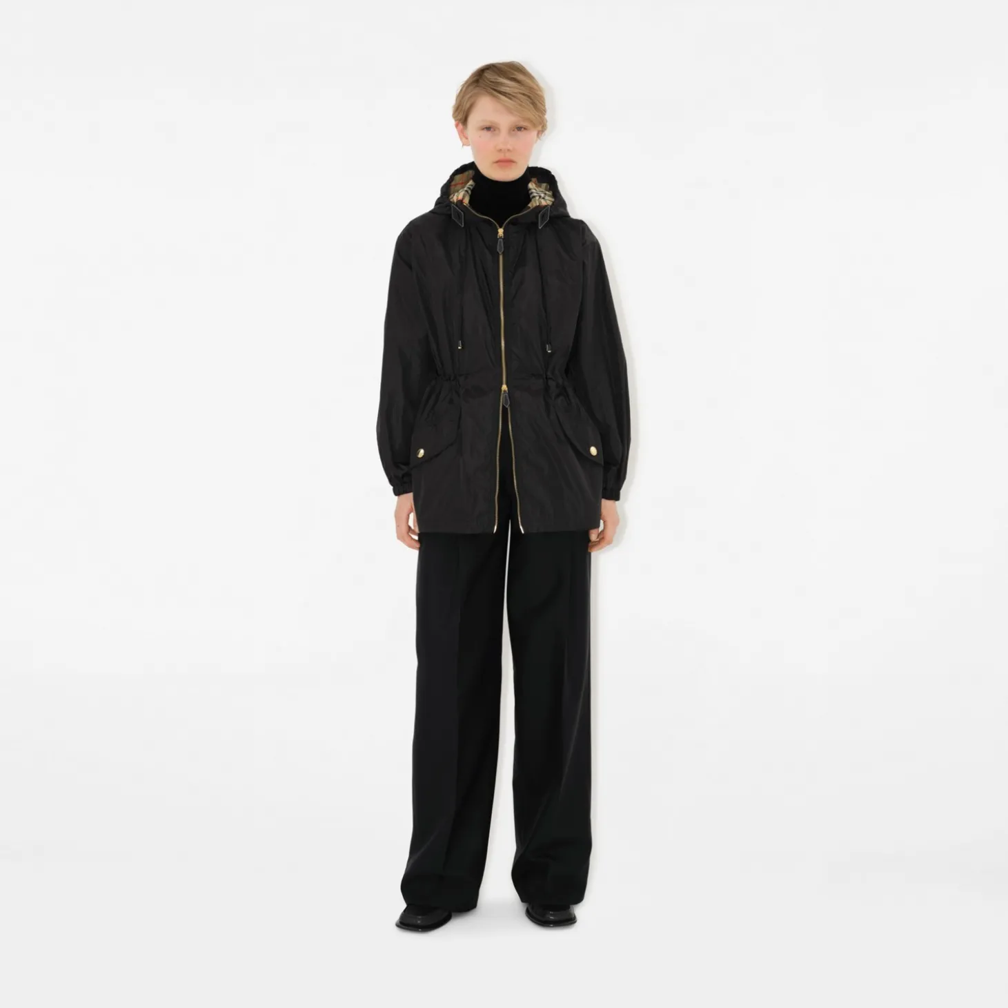 Nylon Hooded Jacket