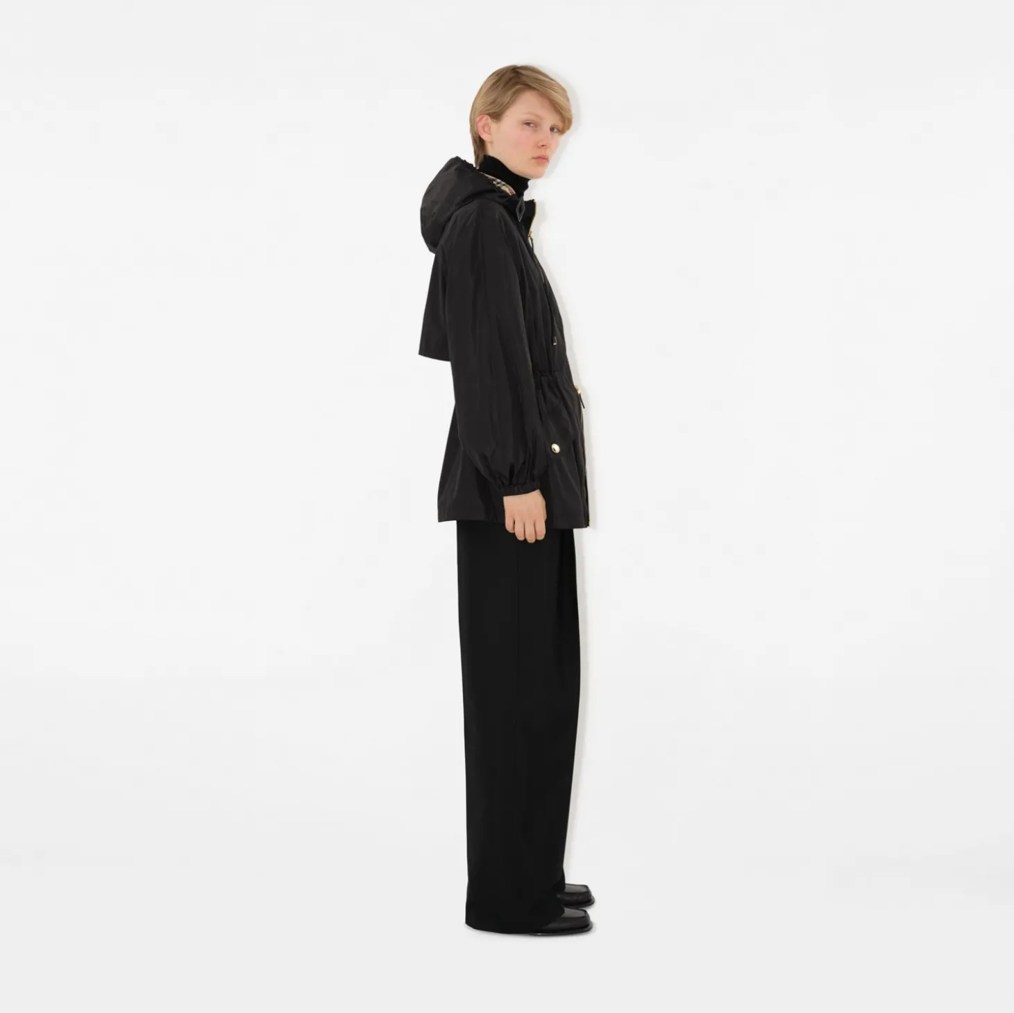 Nylon Hooded Jacket
