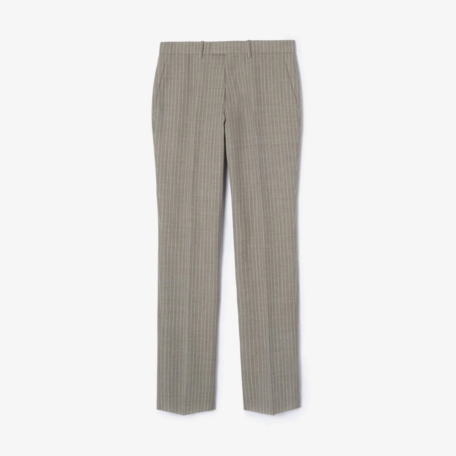 Pinstriped Wool Sloane Tailored Trousers