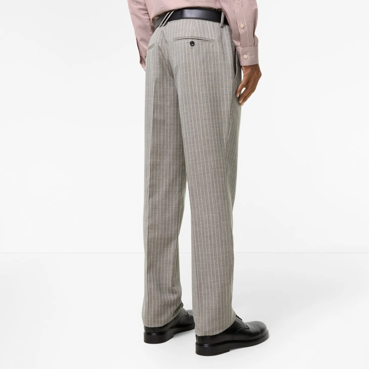 Pinstriped Wool Sloane Tailored Trousers