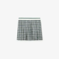 Pleated Check Tennis Mini Skirt