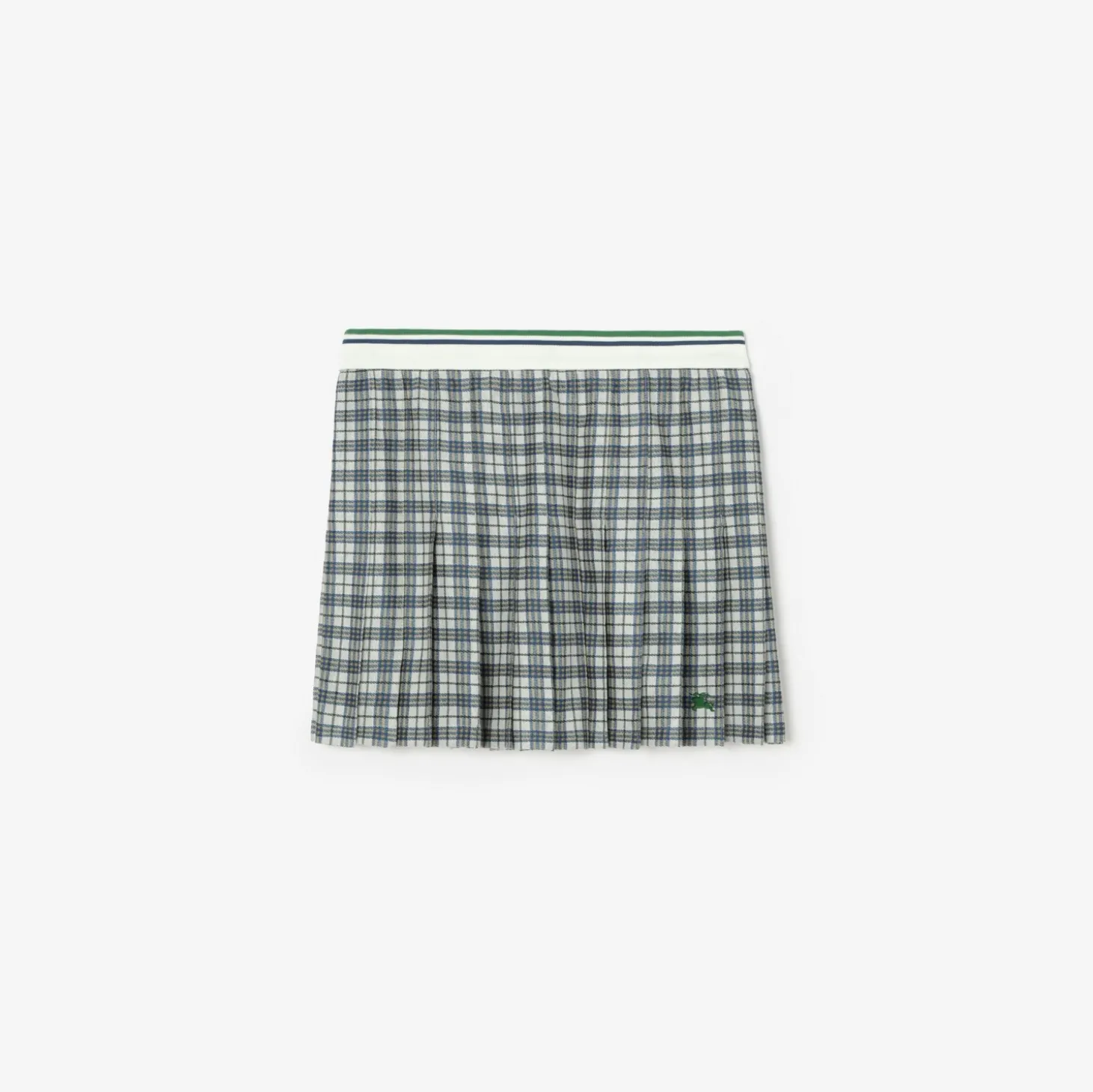 Pleated Check Tennis Mini Skirt