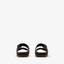Python-print Leather Urchin Sandals
