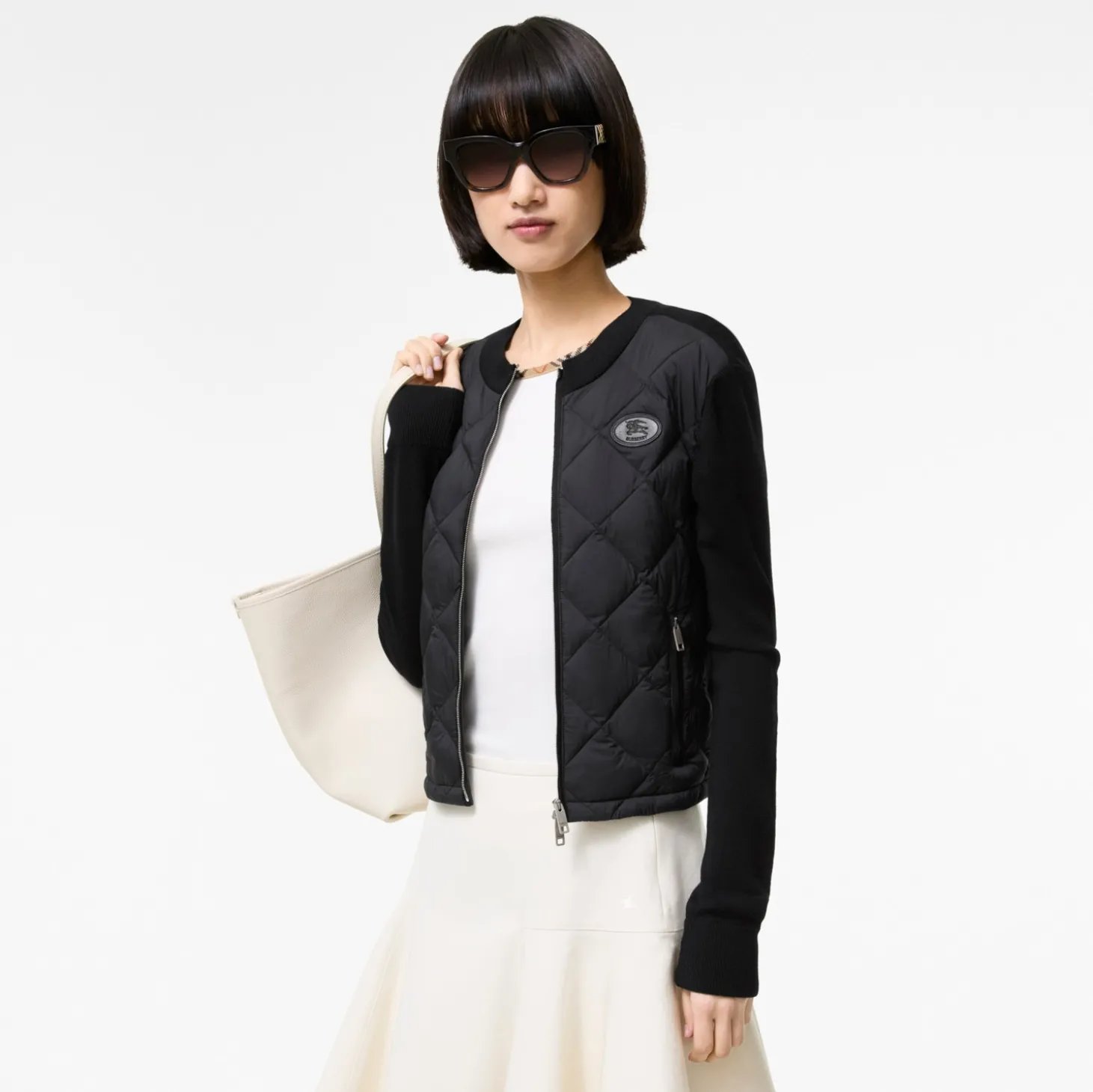 Quilted Nylon and Wool Fulbrook Jacket